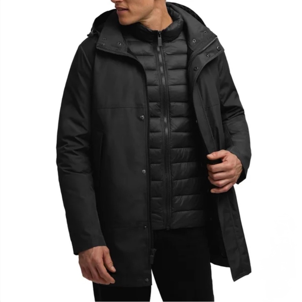 Men's Black Hunter 3 in 1 Hooded Jacket